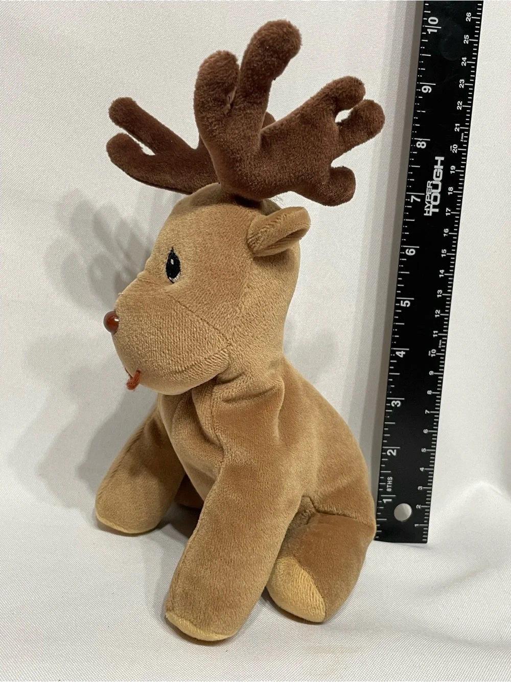 9” Precious Moments Tender Tails Reindeer Deer Great Condition loose mouth tread